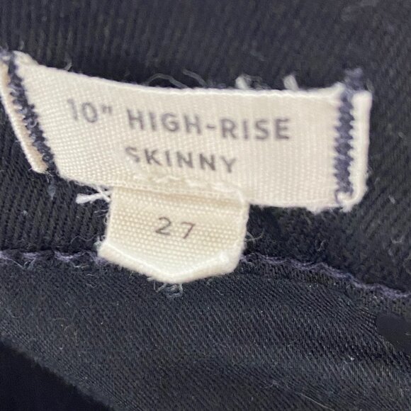 MADEWELL | 10'' High Rise Skinny Jeans Black 27 - Picture 4 of 9